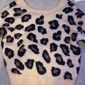 Pink cheetah sweater